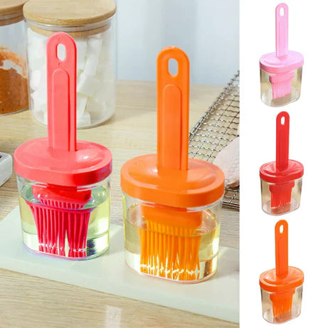 Silicone Oil Brush With Bottle(Best For BBQ And grill🔥)