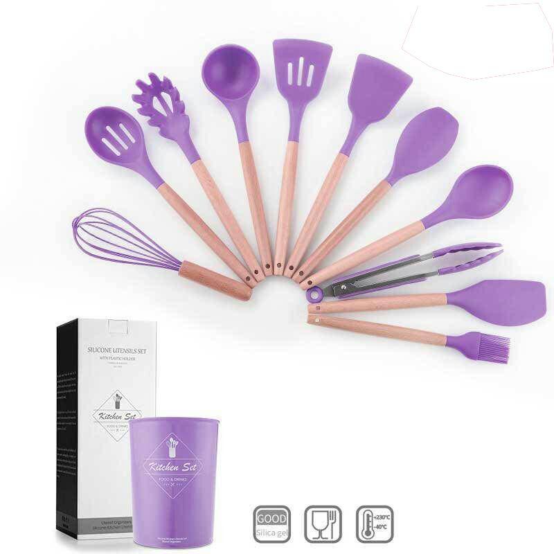 12 Pcs Silicone Utensils Set Kitchenware