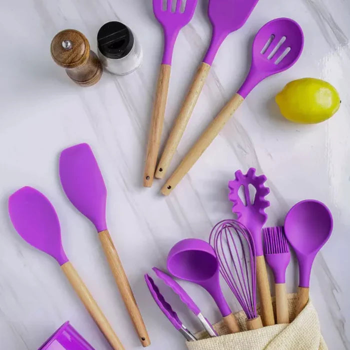 12 Pcs Silicone Utensils Set Kitchenware