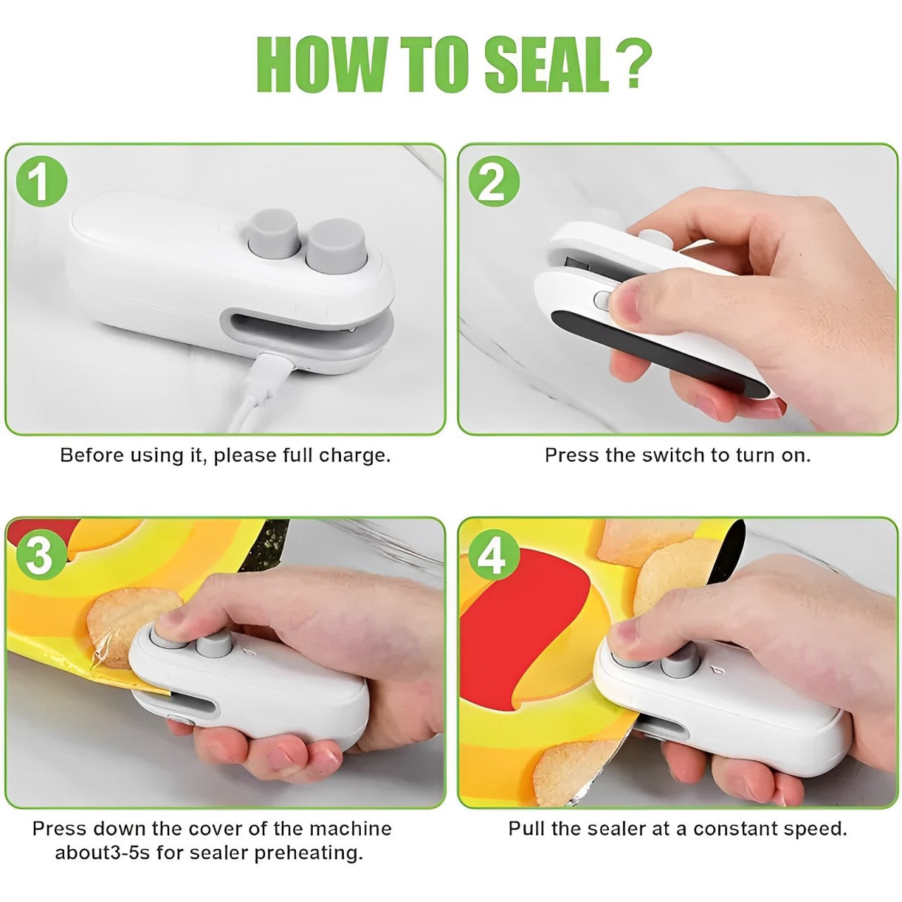 Mini Portable Sealing and Cutter Machine 2 in 1