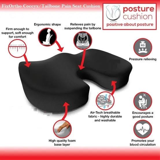 UNIVERSAL CAR & Chair SEAT COCCYX CUSHION