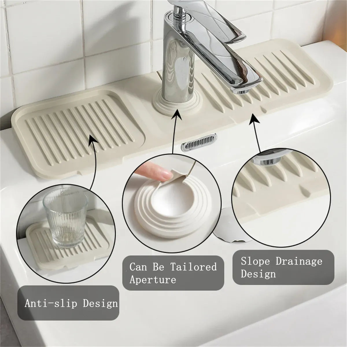 Sink Faucet Silicone Mat