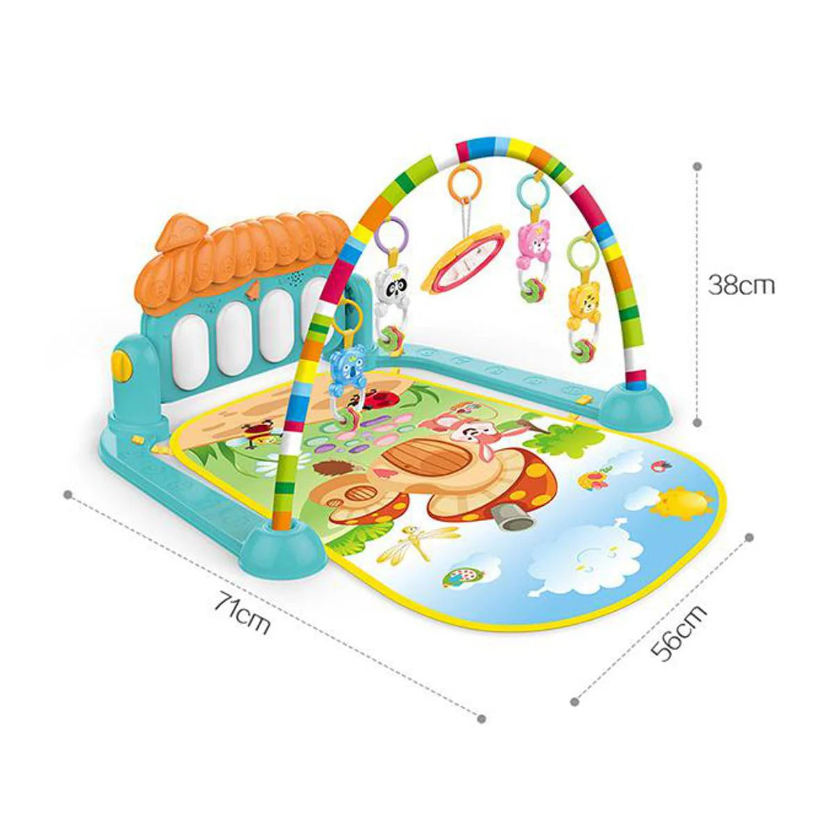 Haunger Musical Piano Baby gym & play mat