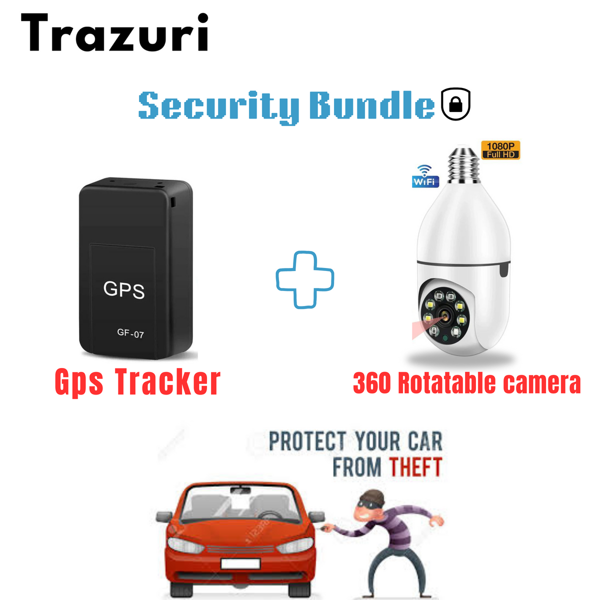 Gps Tracker + 360 Rotatable Camera (Bundle Offer)