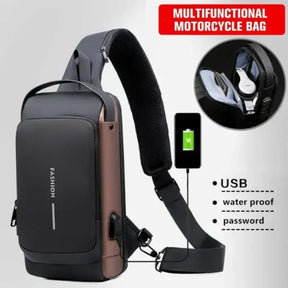 Crossbody Anti-theft Backpack With Password Lock