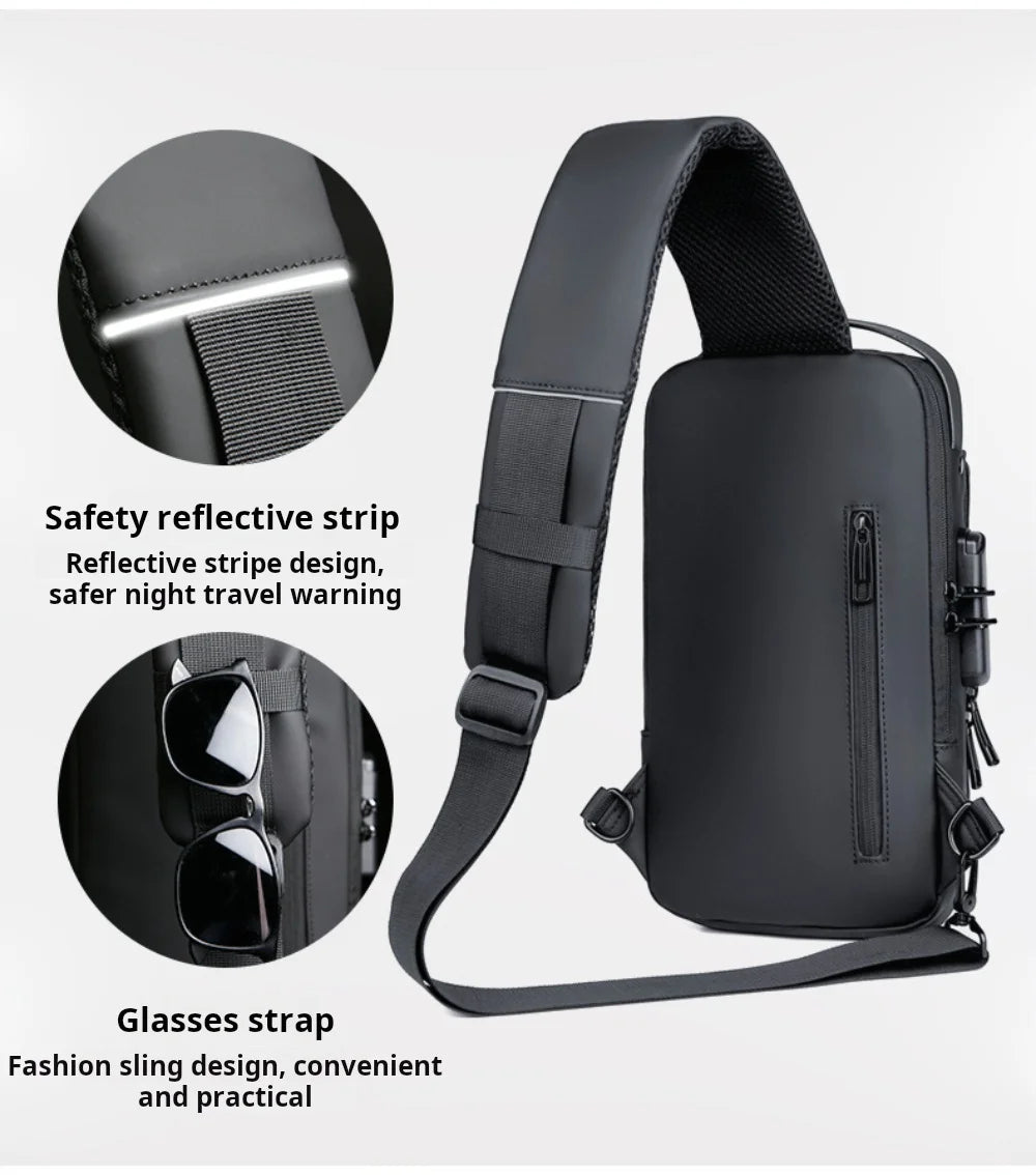 Crossbody Anti-theft Backpack With Password Lock