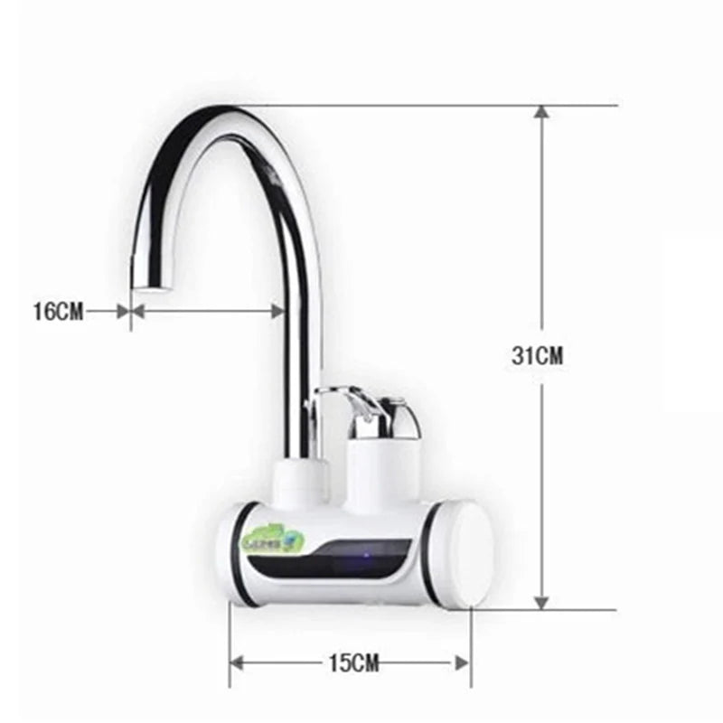 Instant Electric water heater Tap With LED Temperature Display Hot Water Faucet